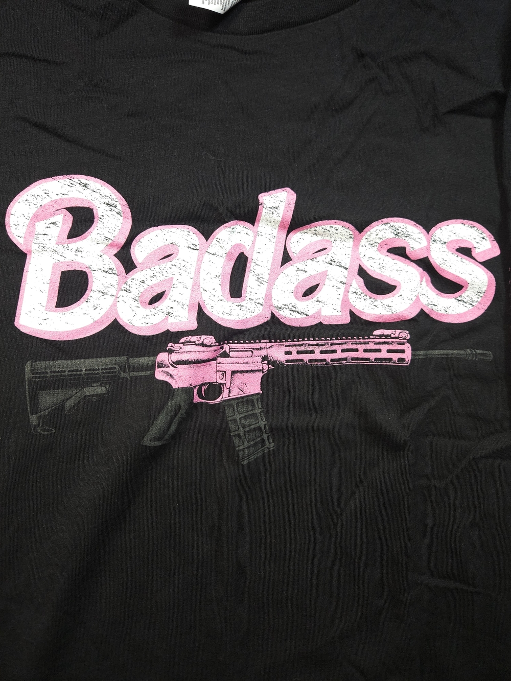 Bella Canvas Black Graphic Tee with White Label